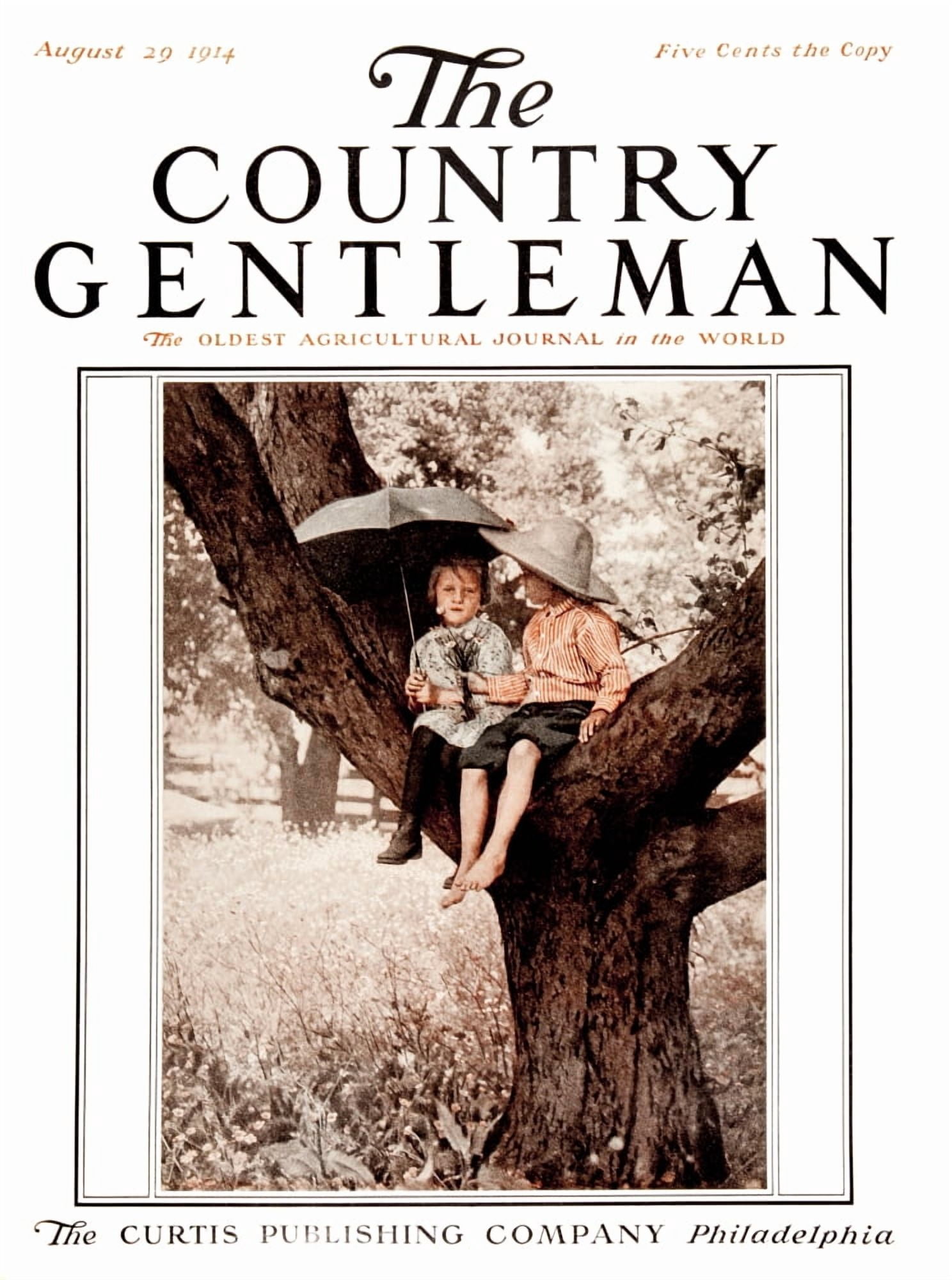 Cover of Country Gentleman agricultural magazine from the early 20th century Canvas Art - Remsberg Inc Design Pics (13 x 17)