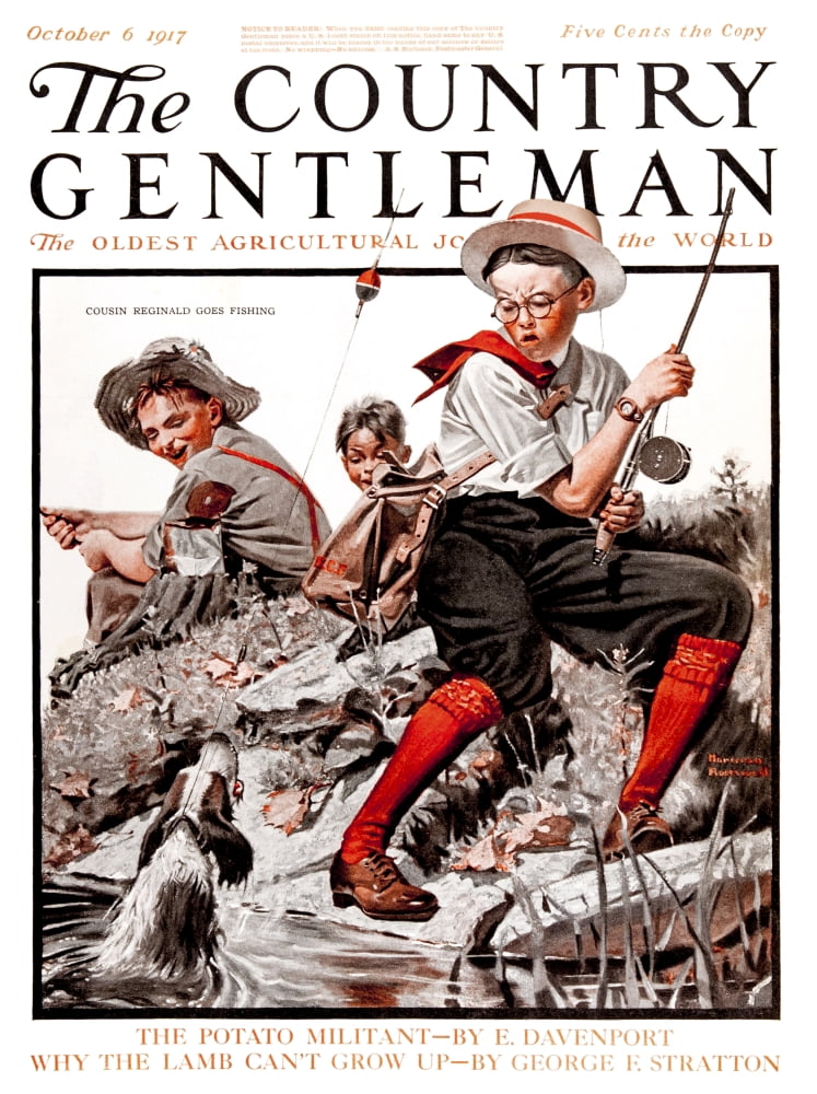 Cover of Country Gentleman agricultural magazine from the early 20th century Canvas Art - Remsberg Inc Design Pics (13 x 17)