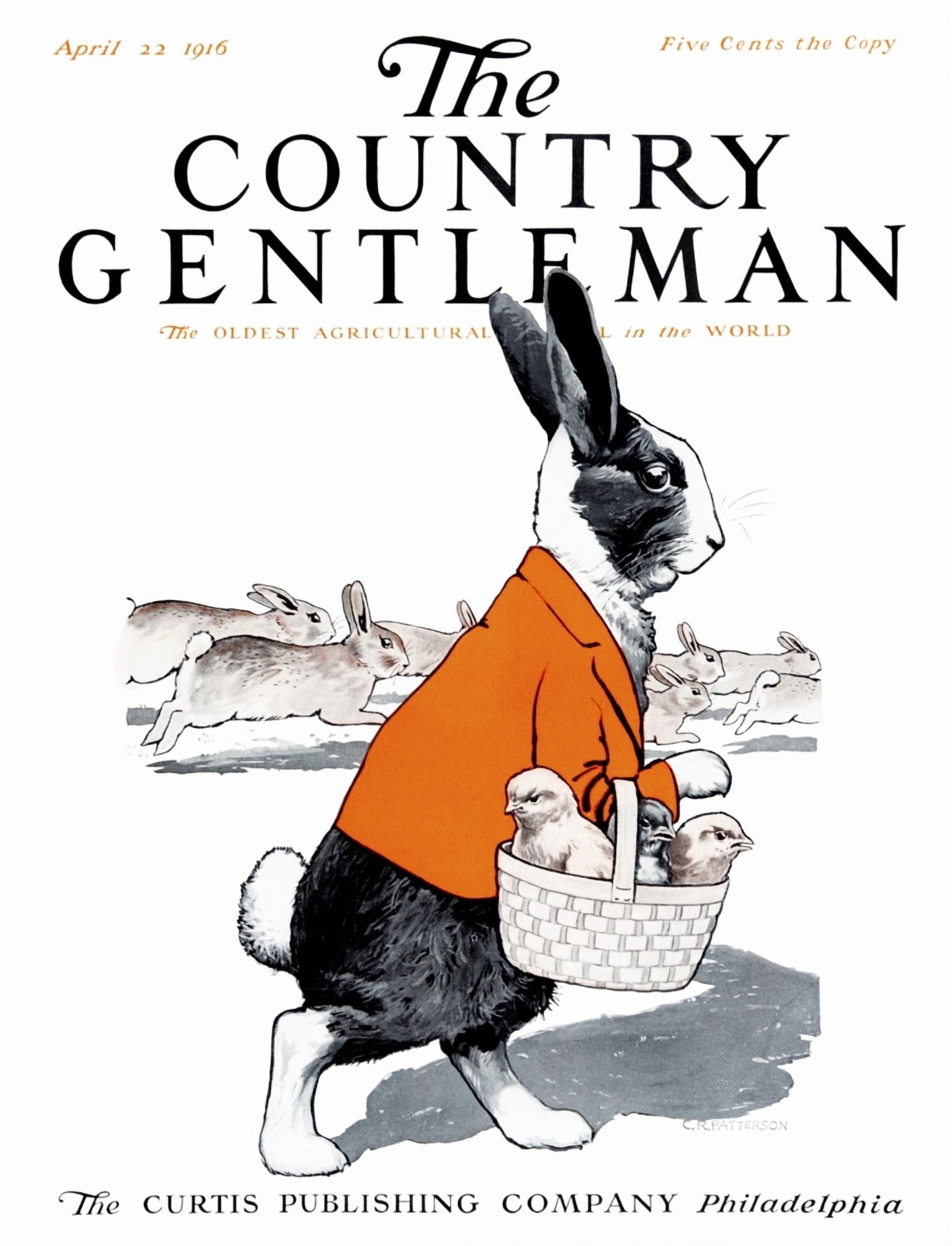 Cover of Country Gentleman agricultural magazine from the early 20th century Canvas Art - Remsberg Inc Design Pics (13 x 17)