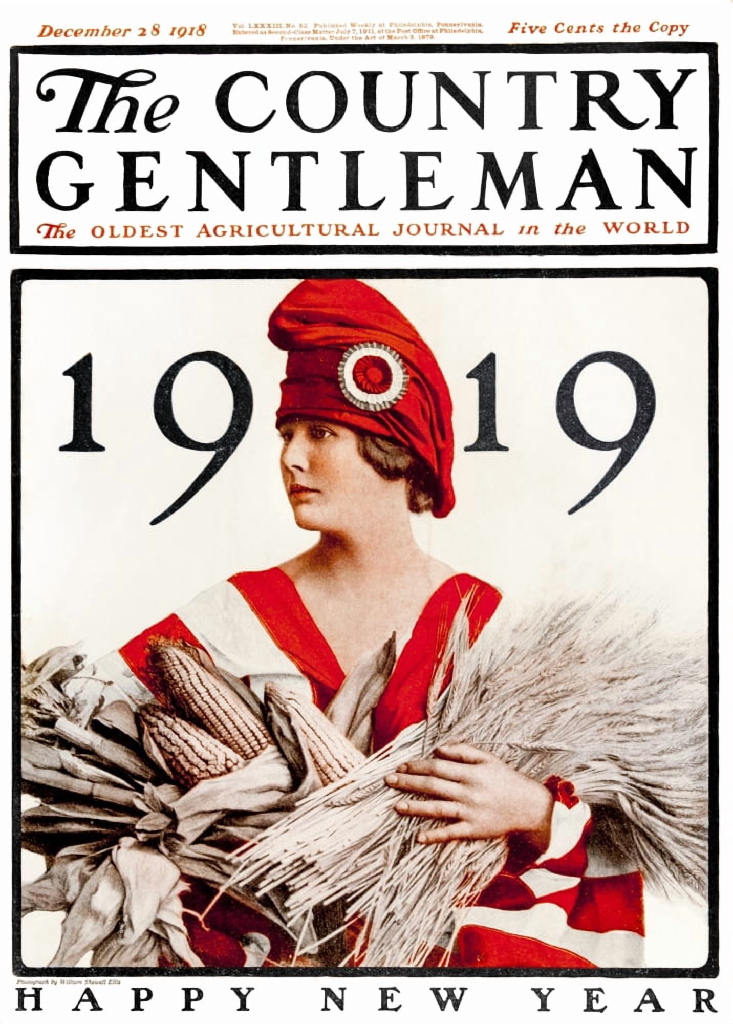 Cover of Country Gentleman agricultural magazine from the early 20th century Canvas Art - Remsberg Inc Design Pics (13 x 18)