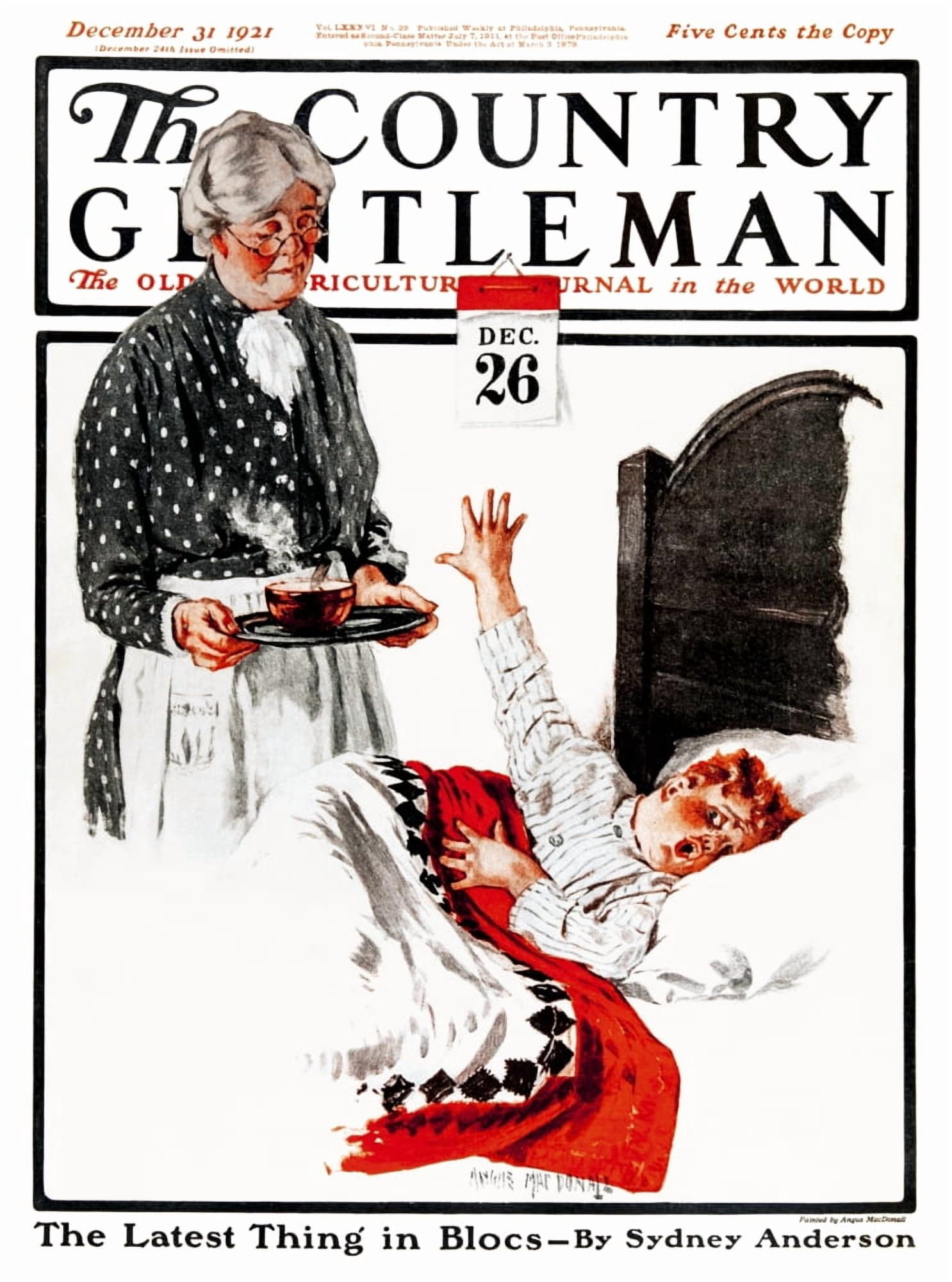 Cover of Country Gentleman agricultural magazine from the early 20th century Canvas Art - Remsberg Inc Design Pics (13 x 18)