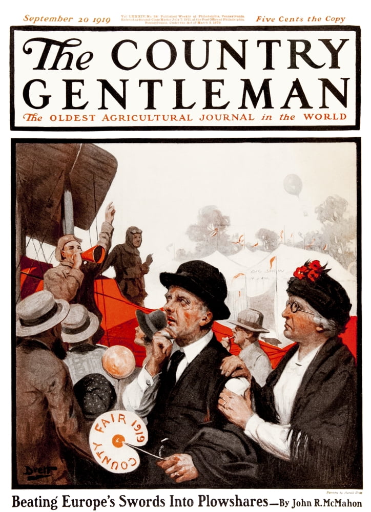 Cover of Country Gentleman agricultural magazine from the early 20th century Canvas Art - Remsberg Inc Design Pics (13 x 18)