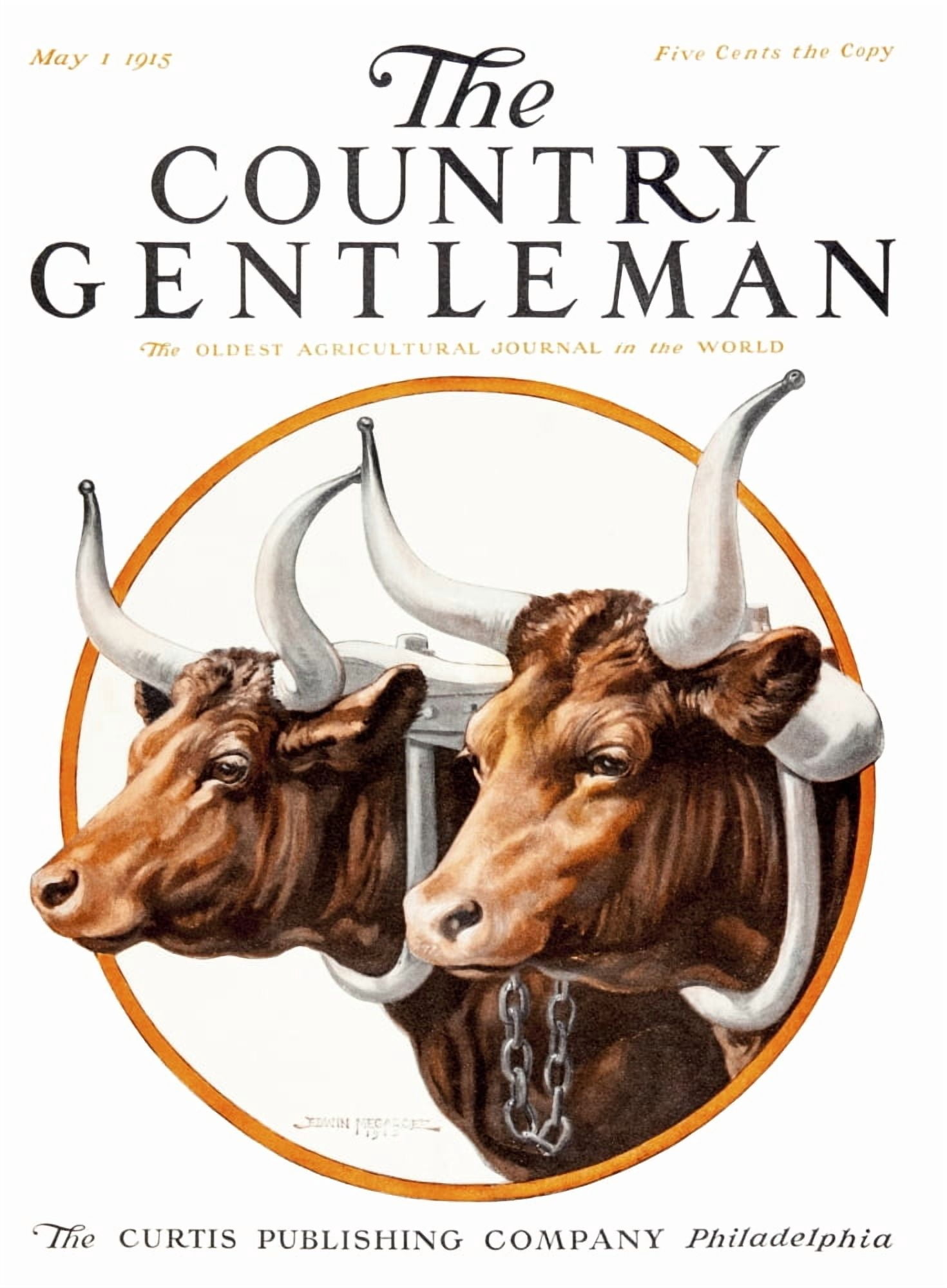 Cover of Country Gentleman agricultural magazine from the early 20th century Canvas Art - Remsberg Inc Design Pics (13 x 18)