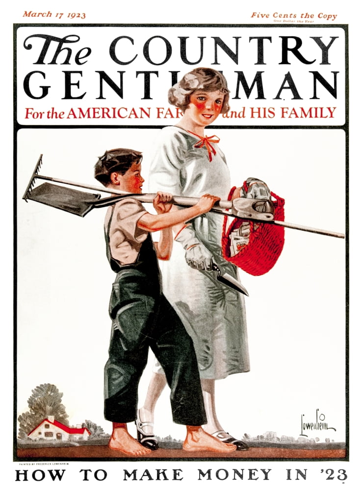 Cover of Country Gentleman agricultural magazine from the early 20th century Canvas Art - Remsberg Inc Design Pics (13 x 18)