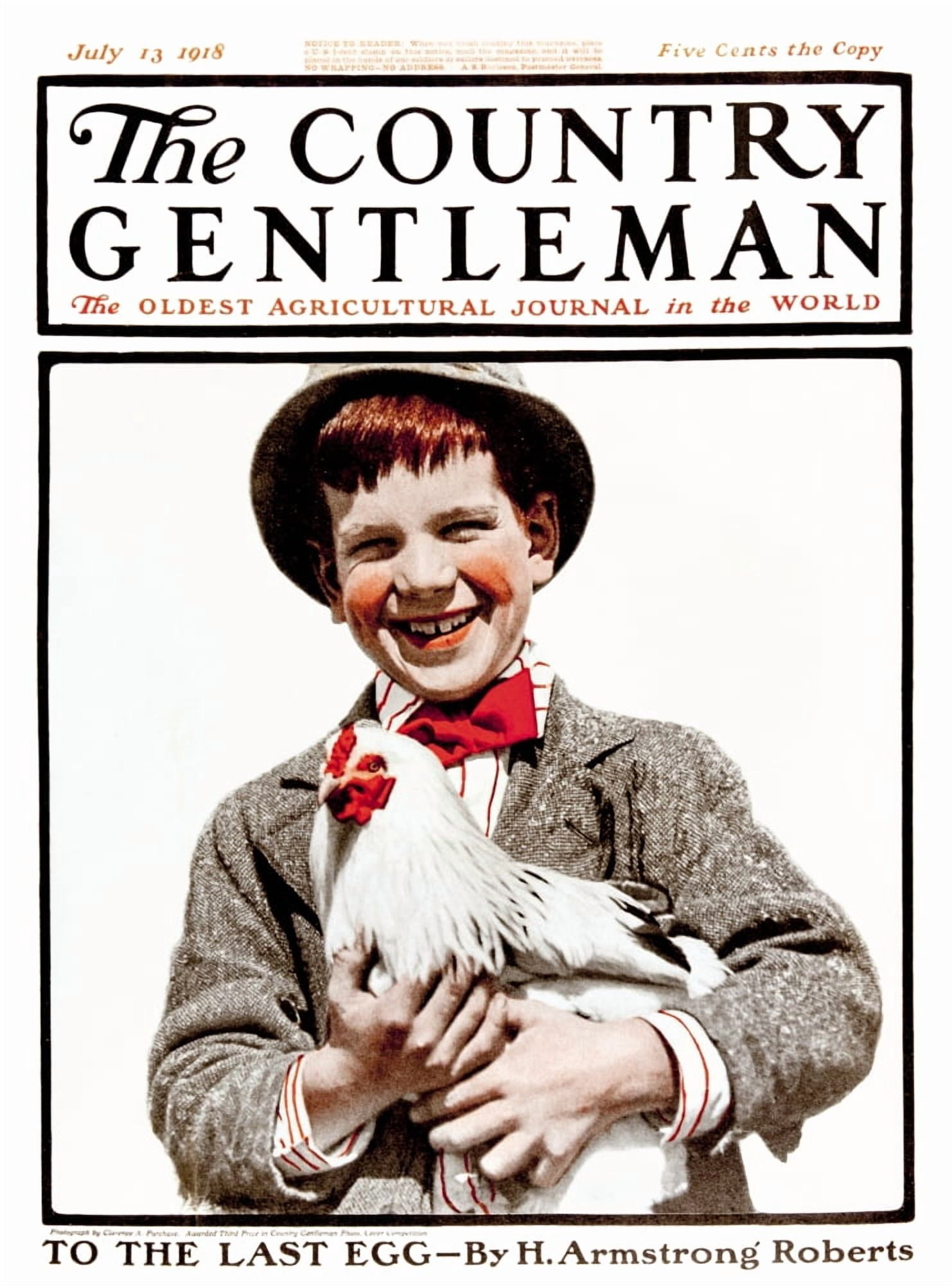 Cover of Country Gentleman agricultural magazine from the early 20th century Canvas Art - Remsberg Inc Design Pics (13 x 18)