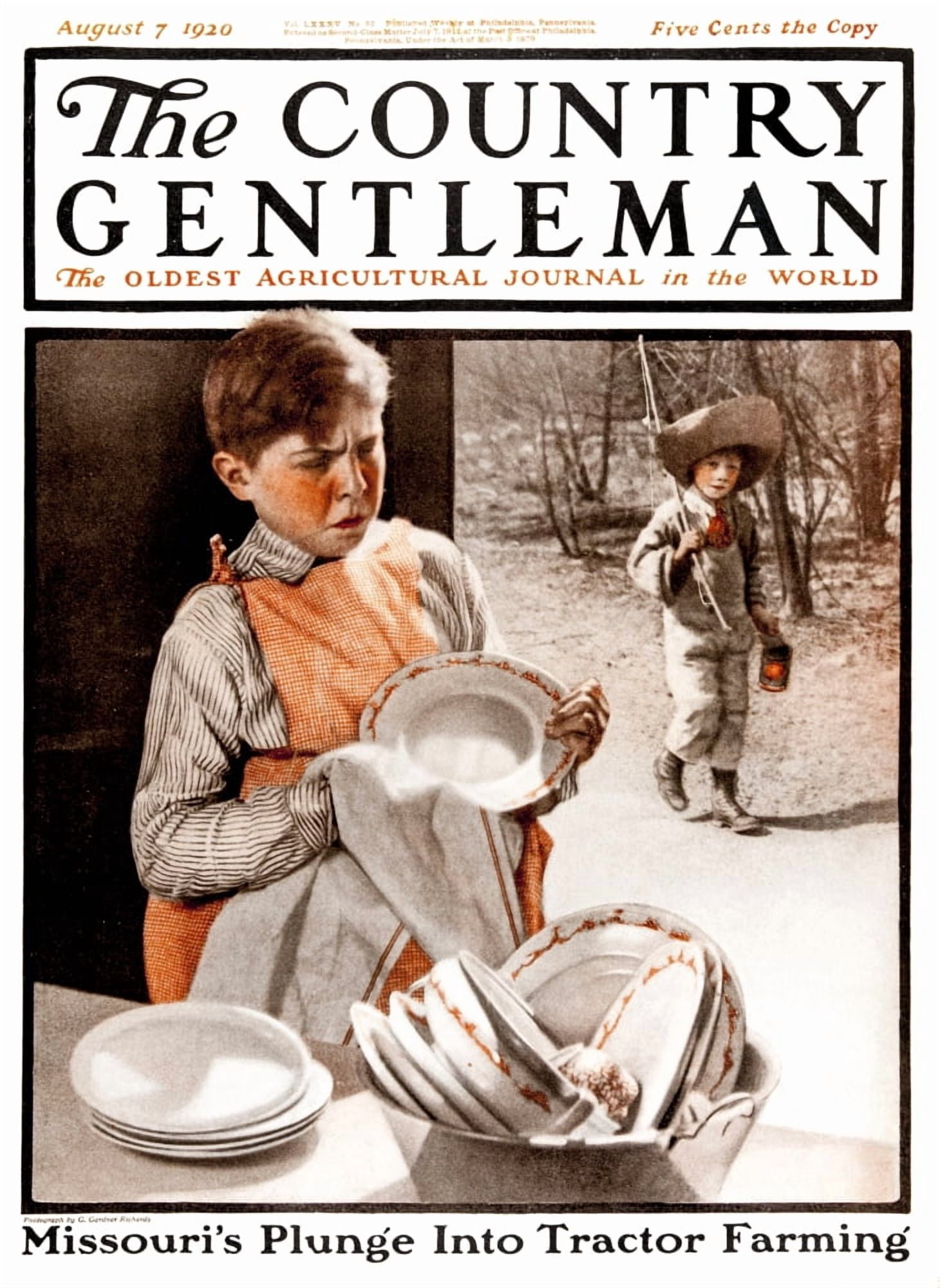 Cover of Country Gentleman agricultural magazine from the early 20th century Canvas Art - Remsberg Inc Design Pics (13 x 18)