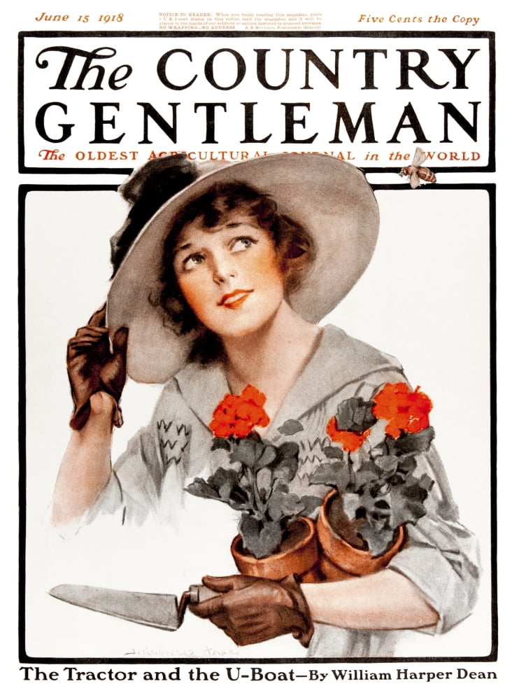 Cover of Country Gentleman agricultural magazine from the early 20th century Canvas Art - Remsberg Inc Design Pics (13 x 18)
