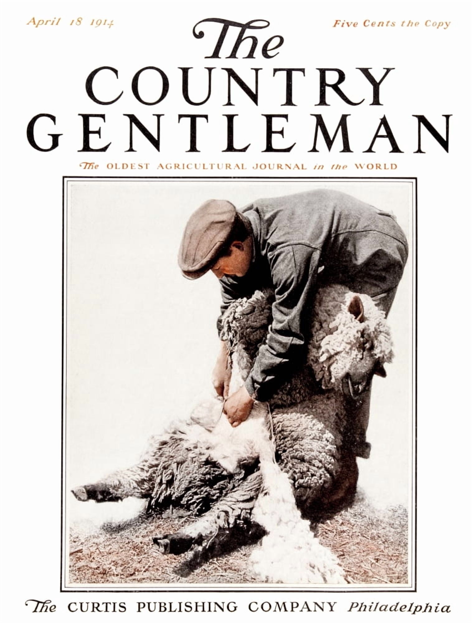 Cover of Country Gentleman agricultural magazine from the early 20th century Canvas Art - Remsberg Inc Design Pics (26 x 34)