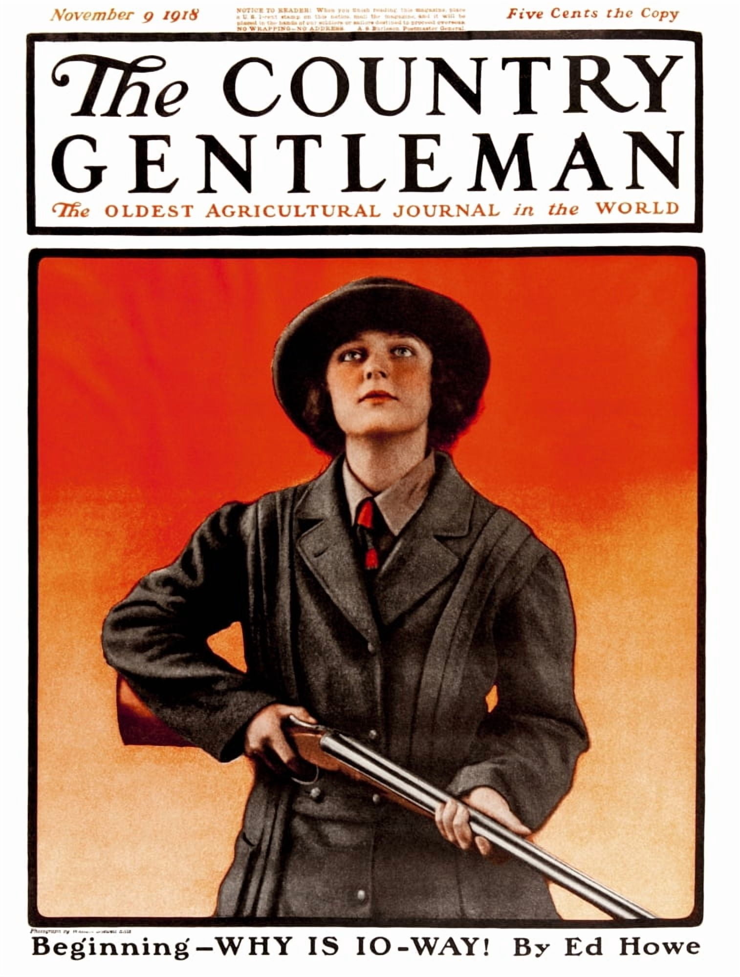 Cover of Country Gentleman agricultural magazine from the early 20th century Canvas Art - Remsberg Inc Design Pics (26 x 34)
