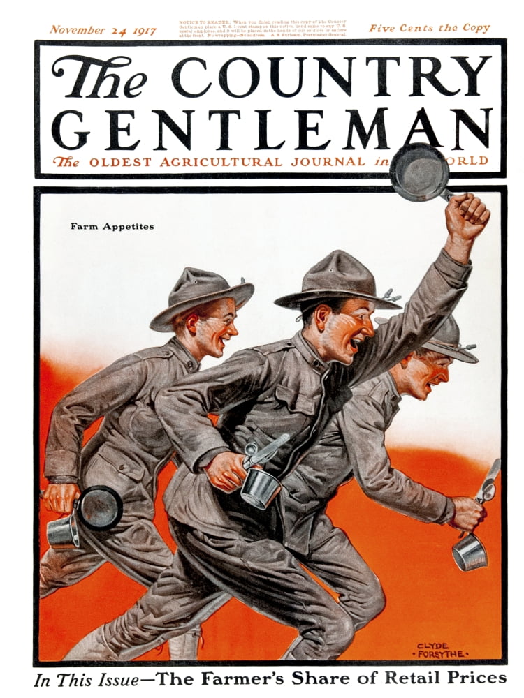 Cover of Country Gentleman agricultural magazine from the early 20th century Canvas Art - Remsberg Inc Design Pics (26 x 34)