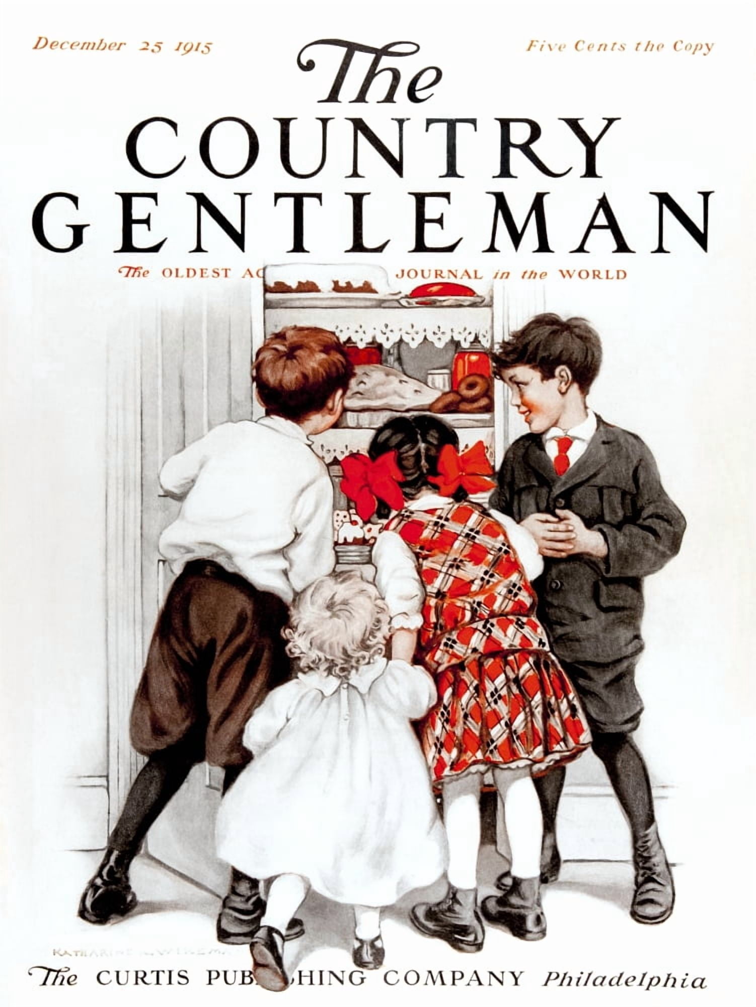 Cover of Country Gentleman agricultural magazine from the early 20th century Canvas Art - Remsberg Inc Design Pics (26 x 34)