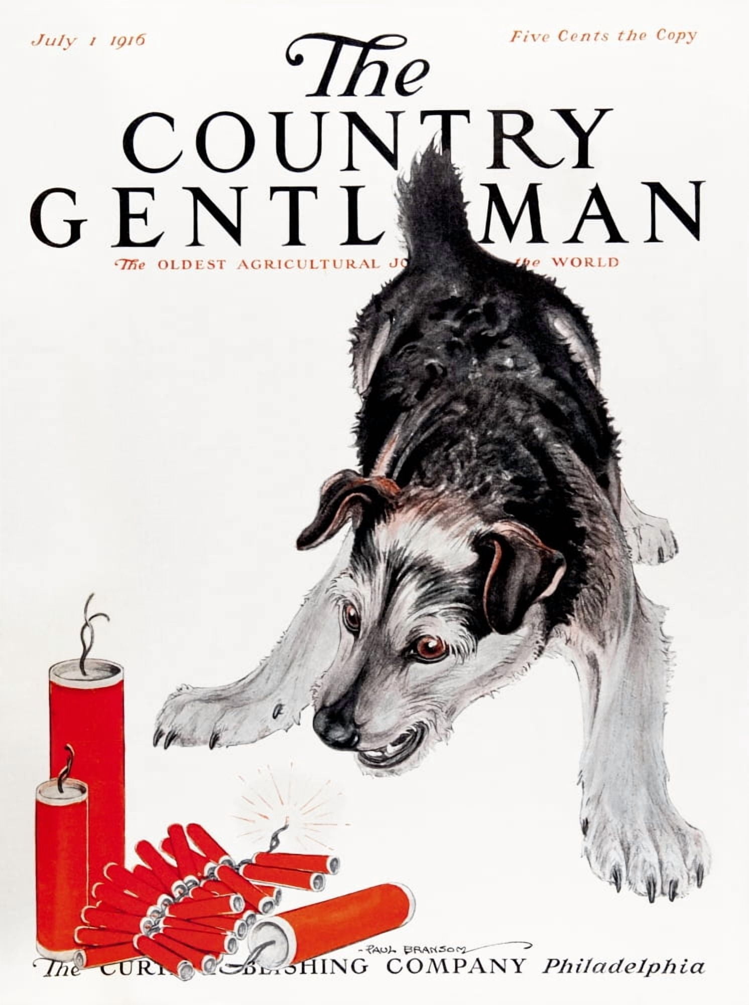 Cover of Country Gentleman agricultural magazine from the early 20th century Canvas Art - Remsberg Inc Design Pics (26 x 34)