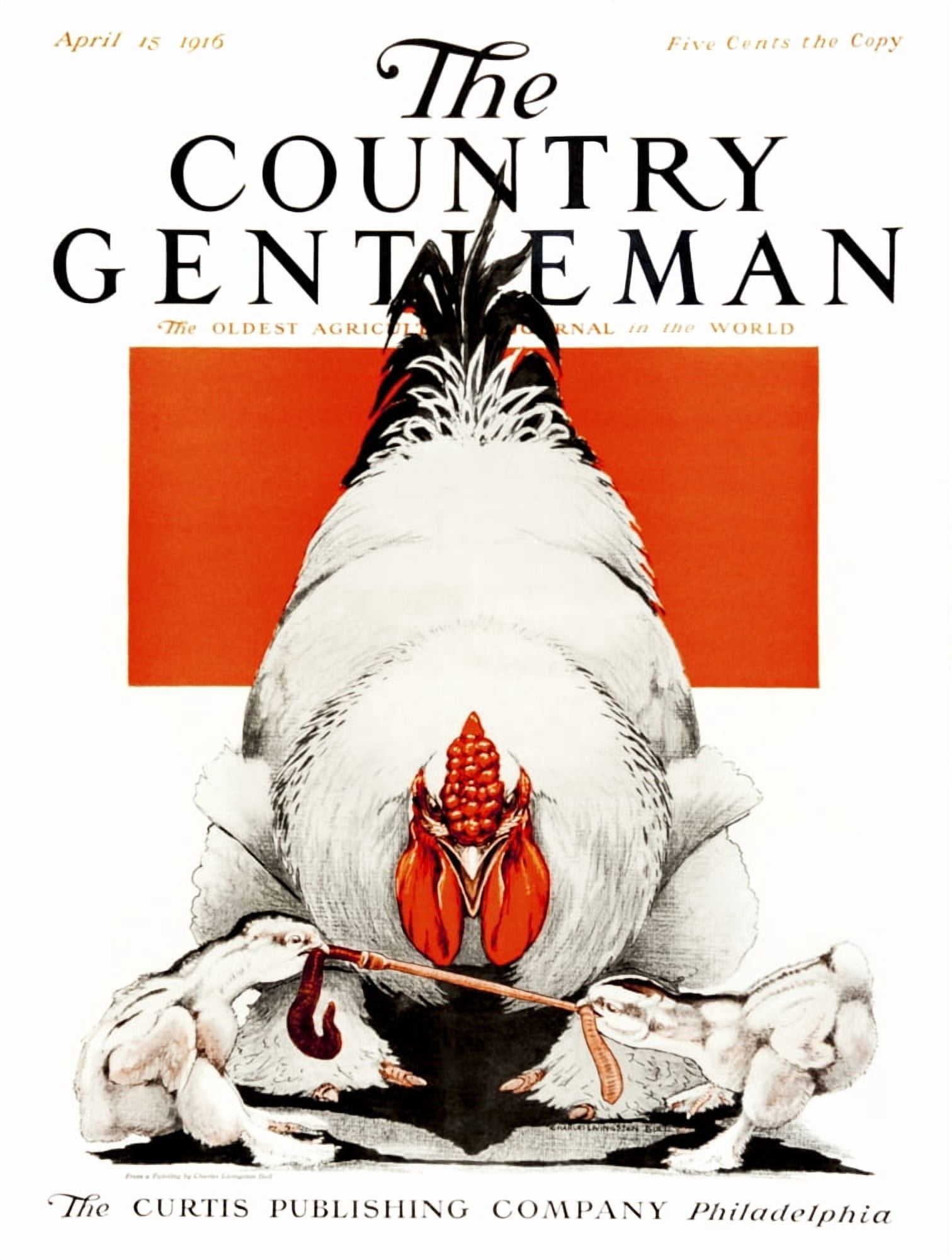 Cover of Country Gentleman agricultural magazine from the early 20th century Canvas Art - Remsberg Inc Design Pics (26 x 34)