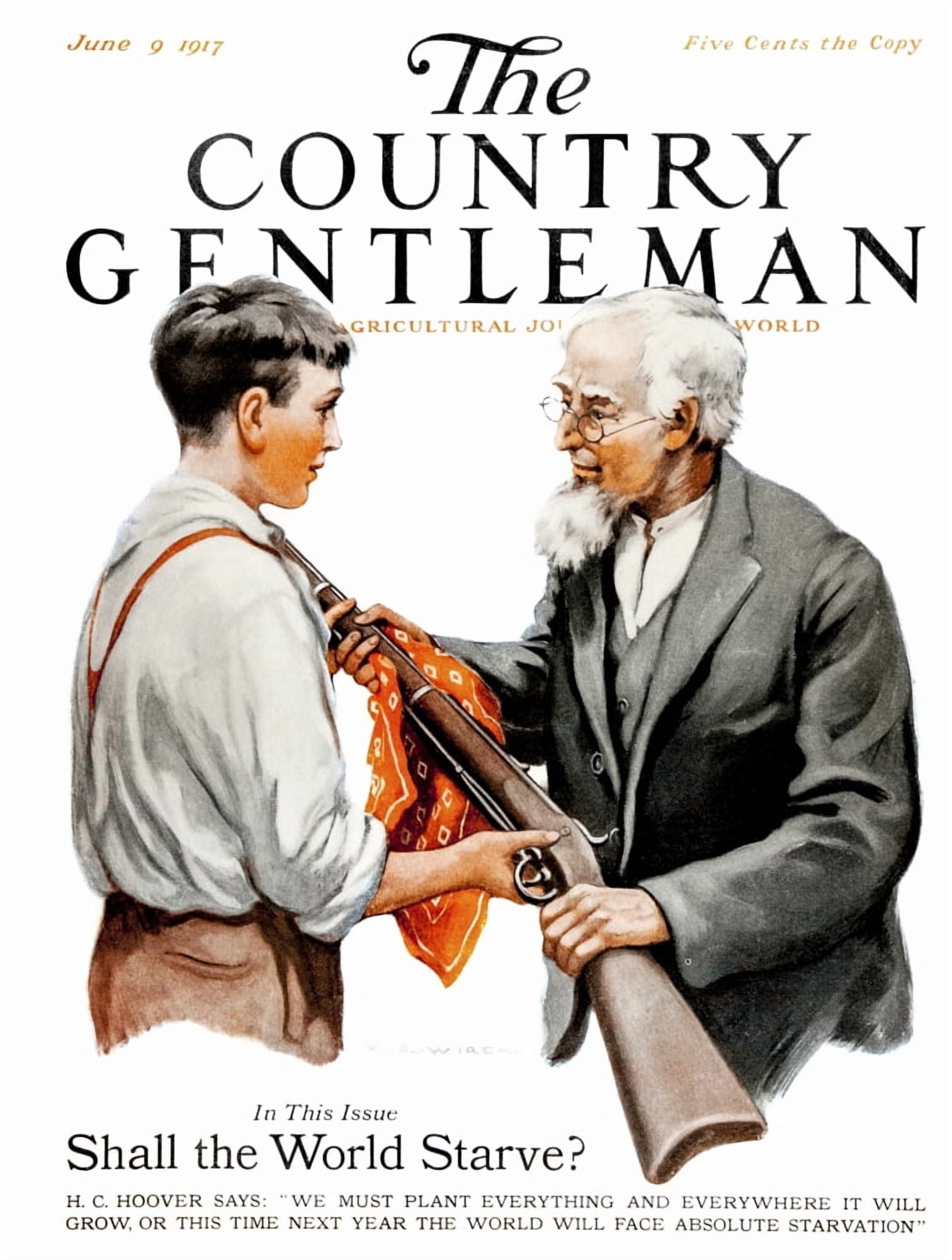 Cover of Country Gentleman agricultural magazine from the early 20th century Canvas Art - Remsberg Inc Design Pics (26 x 34)
