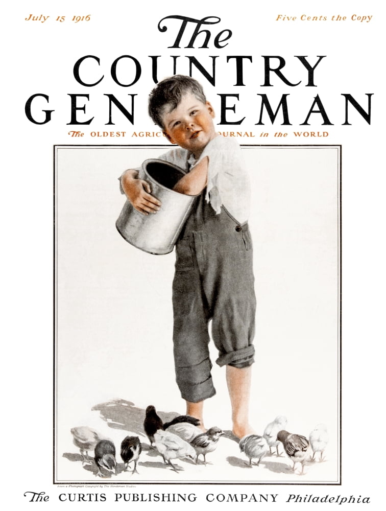 Cover of Country Gentleman agricultural magazine from the early 20th century Canvas Art - Remsberg Inc Design Pics (26 x 34)