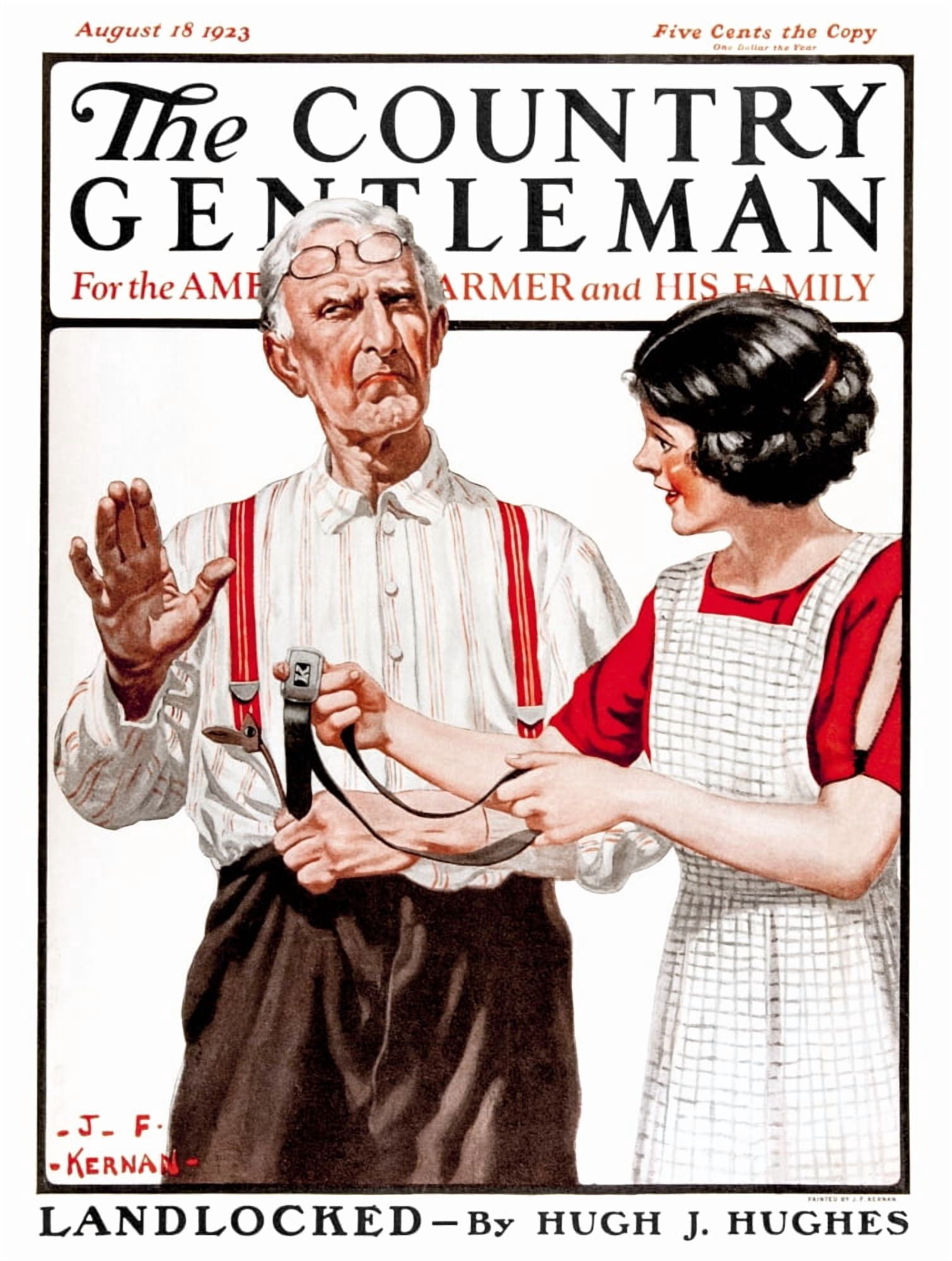 Cover of Country Gentleman agricultural magazine from the early 20th century Canvas Art - Remsberg Inc Design Pics (26 x 34)