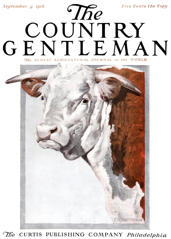 Cover of Country Gentleman agricultural magazine from the early 20th century Canvas Art - Remsberg Inc Design Pics (26 x 36)
