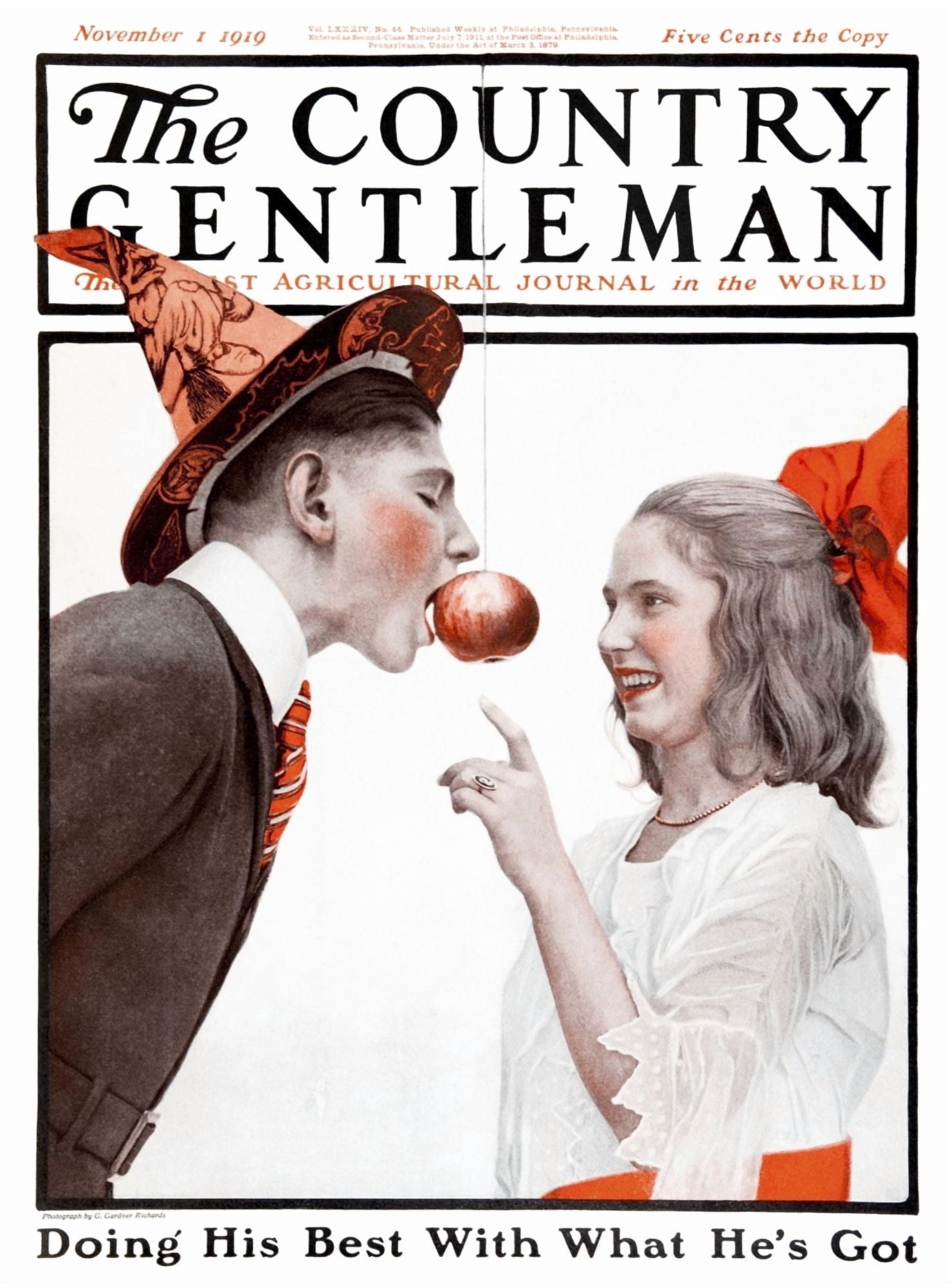 Cover of Country Gentleman agricultural magazine from the early 20th century Canvas Art - Remsberg Inc Design Pics (26 x 36)