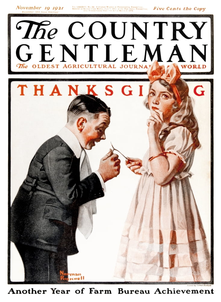 Cover of Country Gentleman agricultural magazine from the early 20th century Canvas Art - Remsberg Inc Design Pics (26 x 36)