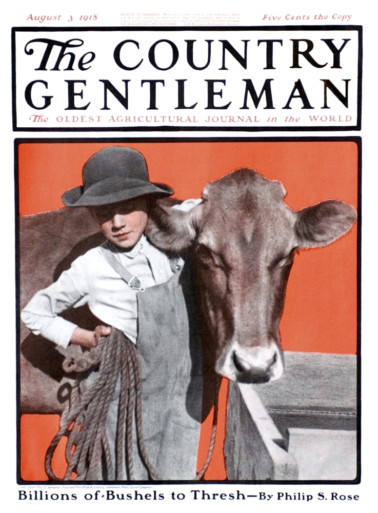 Cover of Country Gentleman agricultural magazine from the early 20th century Canvas Art - Remsberg Inc Design Pics (26 x 36)