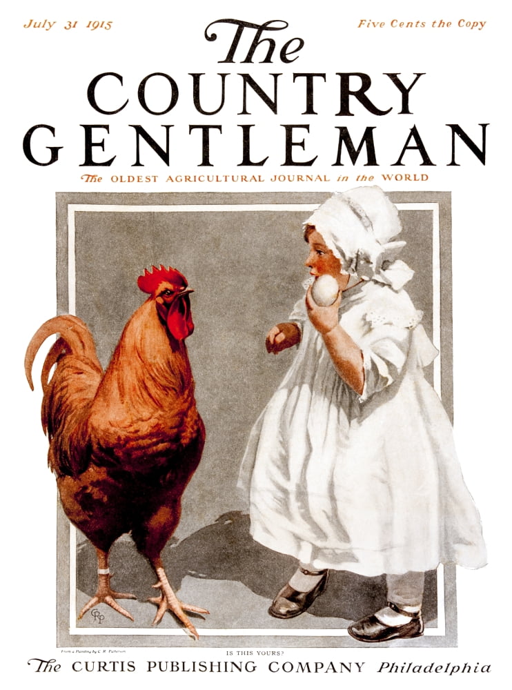 Cover of Country Gentleman agricultural magazine from the early 20th century Canvas Art - Remsberg Inc Design Pics (26 x 36)