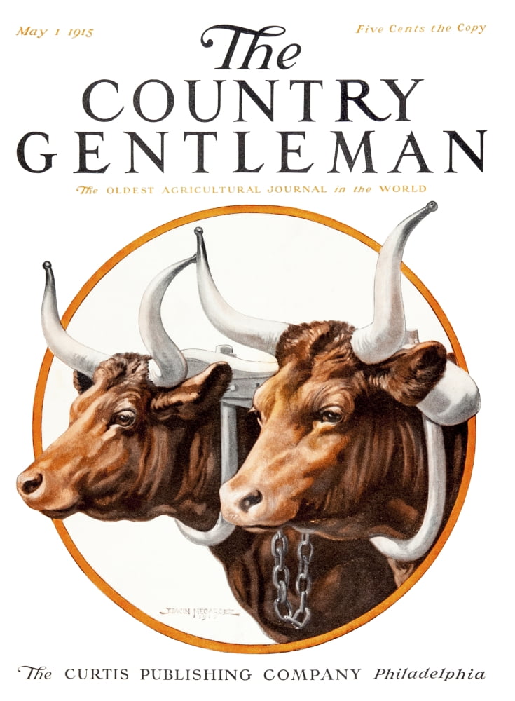 Cover of Country Gentleman agricultural magazine from the early 20th century Canvas Art - Remsberg Inc Design Pics (26 x 36)