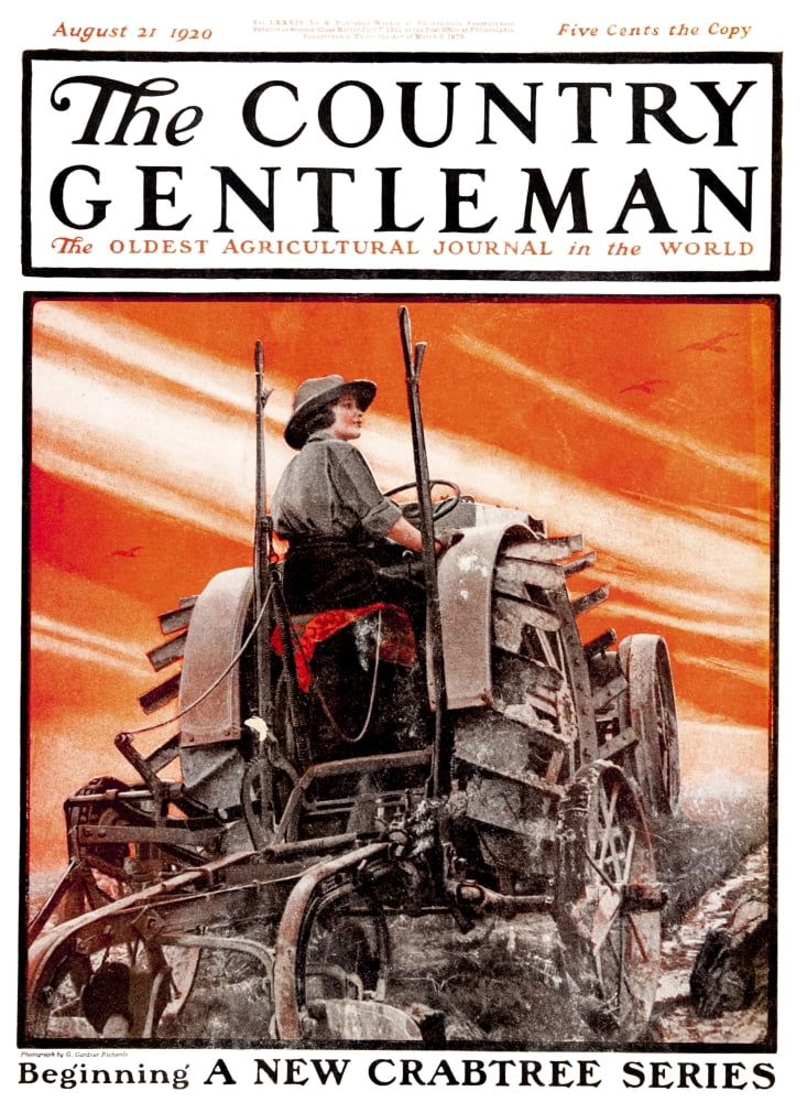 Cover of Country Gentleman agricultural magazine from the early 20th century Canvas Art - Remsberg Inc Design Pics (26 x 36)