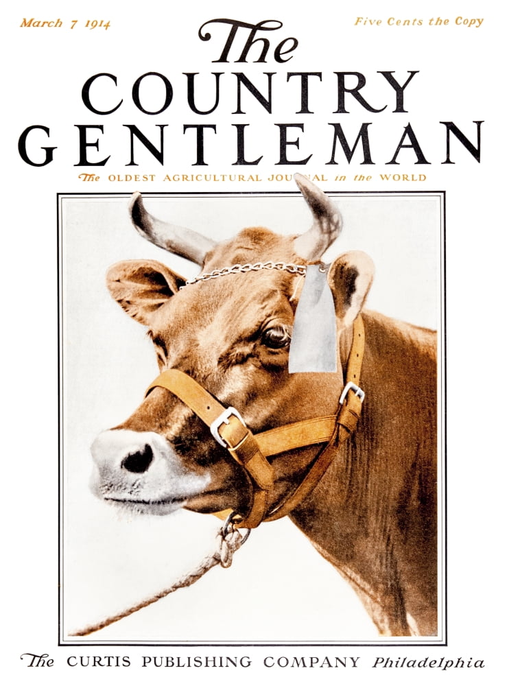 Cover of Country Gentleman agricultural magazine from the early 20th century Canvas Art - Remsberg Inc Design Pics (26 x 36)