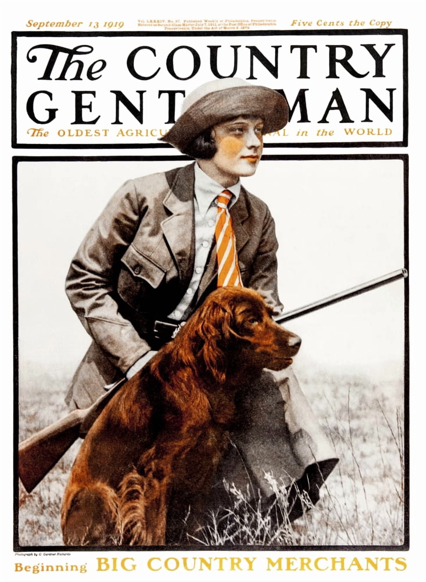 Cover of Country Gentleman agricultural magazine from the early 20th century Canvas Art - Remsberg Inc Design Pics (26 x 36)
