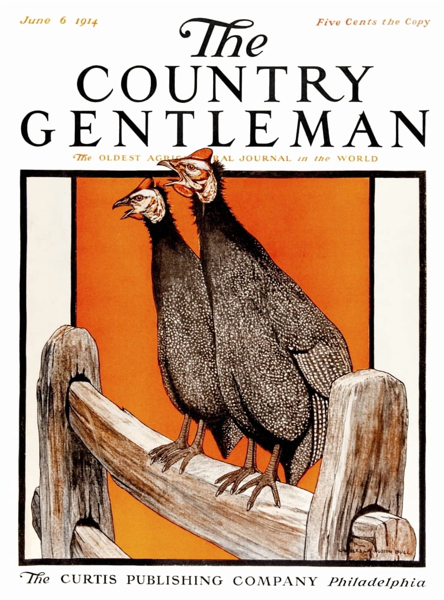Cover of Country Gentleman agricultural magazine from the early 20th century Canvas Art - Remsberg Inc Design Pics (26 x 36)