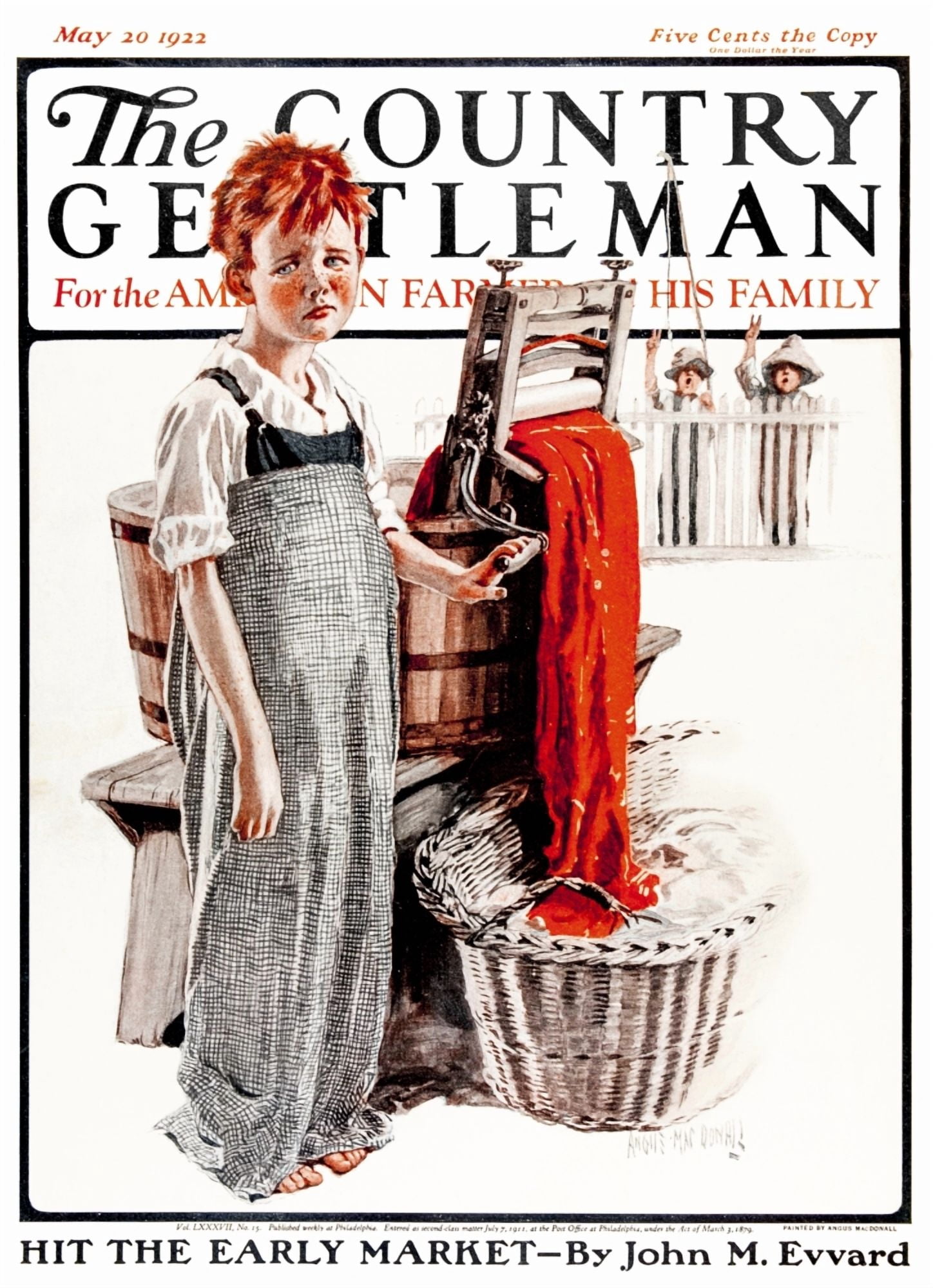 Cover of Country Gentleman agricultural magazine from the early 20th century Canvas Art - Remsberg Inc Design Pics (26 x 36)