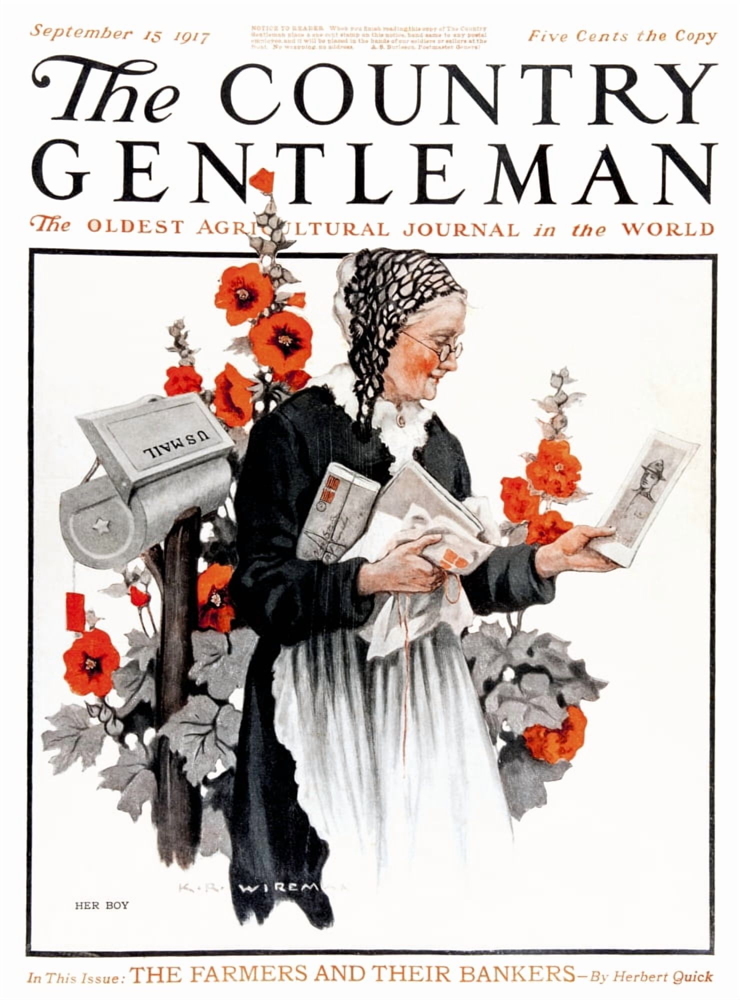 Cover Of Country Gentleman Agricultural Magazine From The Early 20th 
