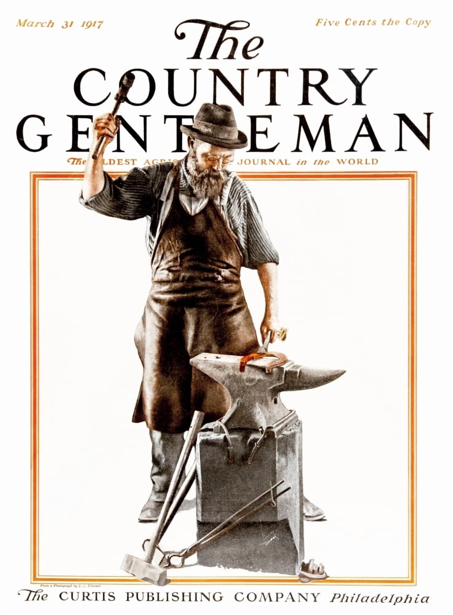 Cover of Country Gentleman agricultural magazine from the early 20th century Canvas Art - Remsberg Inc Design Pics (26 x 36)