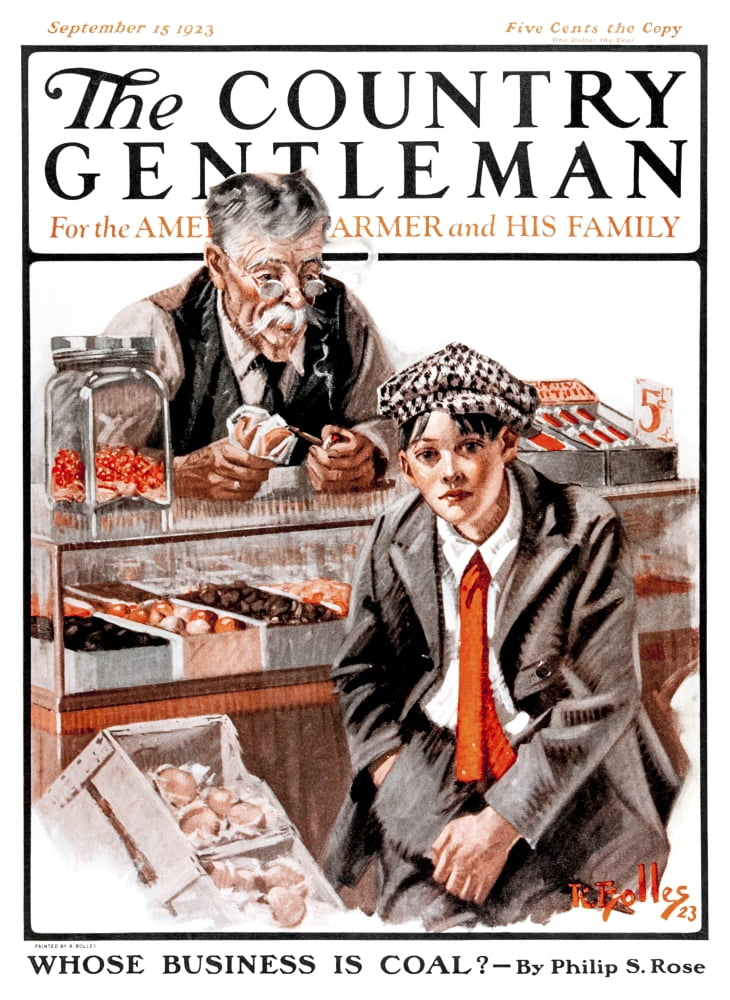 Cover of Country Gentleman agricultural magazine from the early 20th century Canvas Art - Remsberg Inc Design Pics (26 x 36)