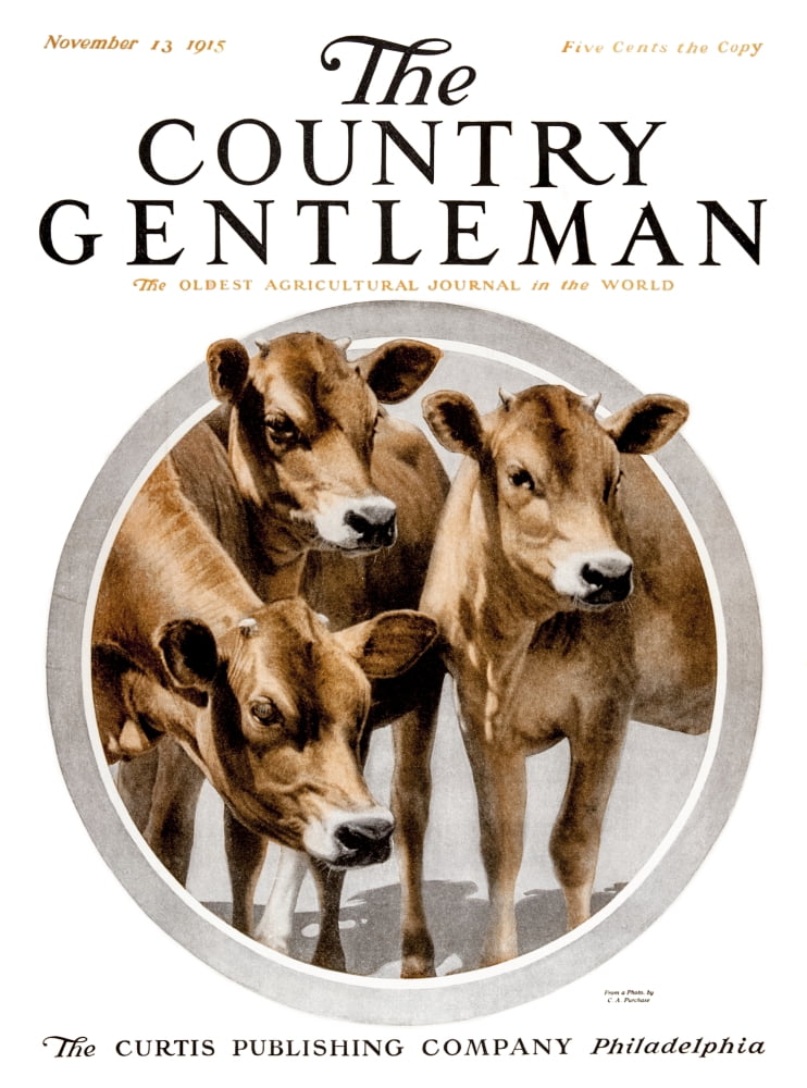 Cover of Country Gentleman agricultural magazine from the early 20th century Canvas Art - Remsberg Inc Design Pics (26 x 36)