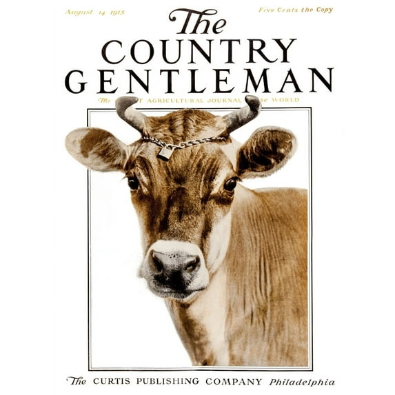 Cover of Country Gentleman agricultural magazine from the early 20th century. . Poster Print