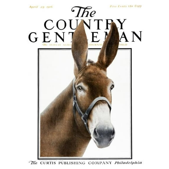 Cover of Country Gentleman agricultural magazine from the early 20th century. . Poster Print