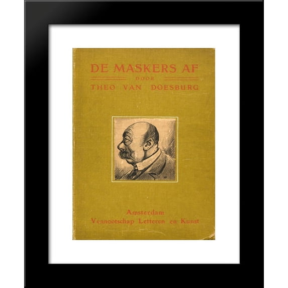 Cover of The masks 20x24 Framed Art Print by Theo van Doesburg