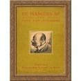 thumbnail image 1 of Cover of The masks 24x18 Gold Ornate Wood Framed Canvas Art by Theo van Doesburg, 1 of 2