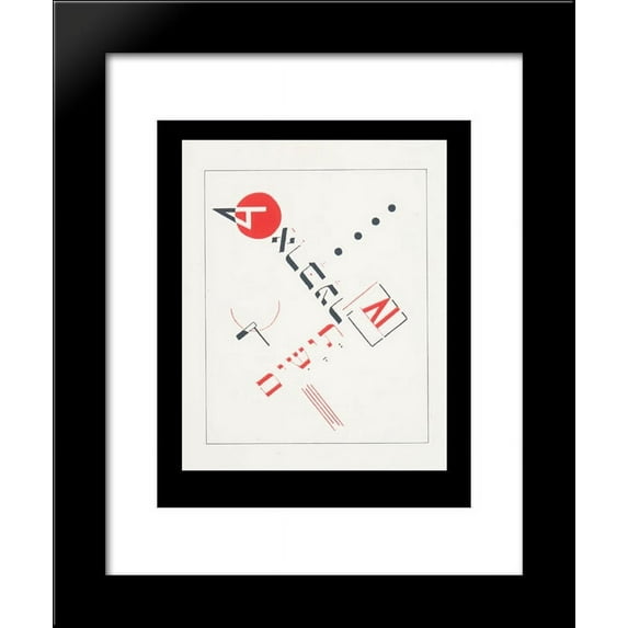 Cover of the book 'Teyashim' ('Four billy goats') 20x24 Framed Art Print by El Lissitzky