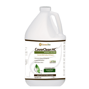 CoverClean HC Microbial Cleaner Bio-Enzymatic Cleaner for Oils, Diesel & Hydrocarbons Safe for Concrete, Tile & Hard Surfaces (1 Gallon)