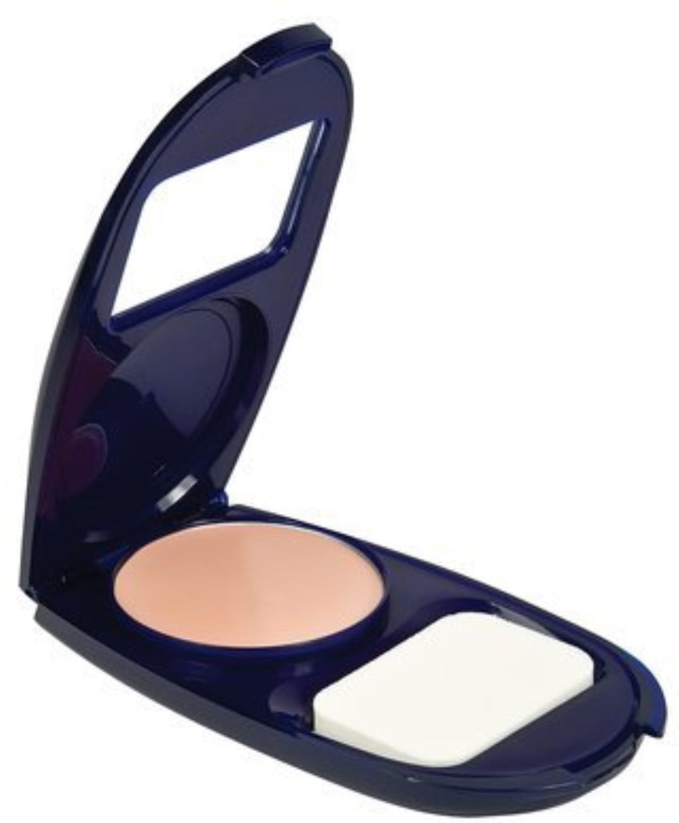 CoverGirl AquaSmooth Compact Foundation, Natural Ivory [715] 0.40 oz (Pack of 4)