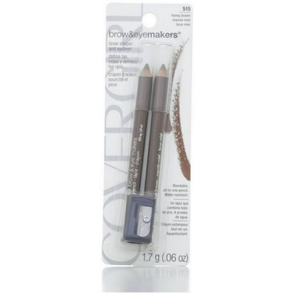CoverGirl Brow & Eye Makers Brow Shaper & Eyeliner, Honey Brown 515, .06 oz