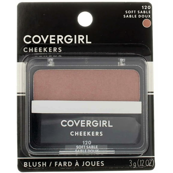 CoverGirl Cheekers Blush, Soft Sable 0.12 oz (Pack of 6)