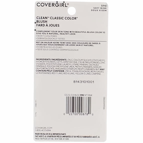 CoverGirl Classic Color Blush Soft Mink .27 oz. (Pack of 14)