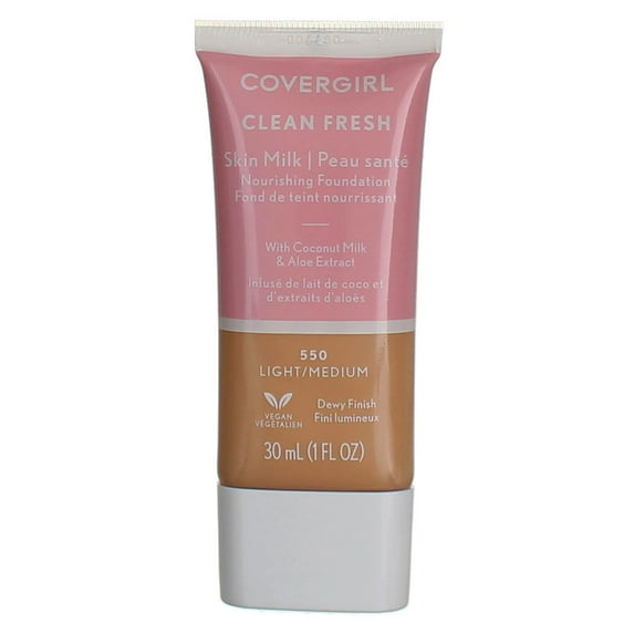 CoverGirl Clean Fresh Skin Milk Foundation, Light/Medium 550, 1 fl oz