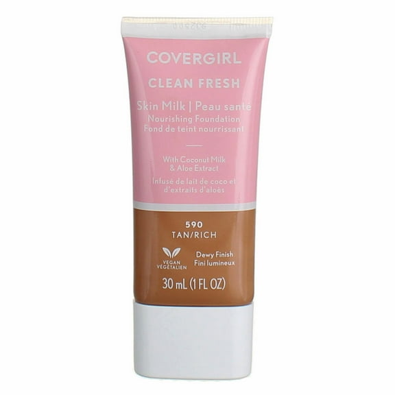 CoverGirl Clean Fresh Nourishing Foundation, Tan/Rich 590, 1 fl oz