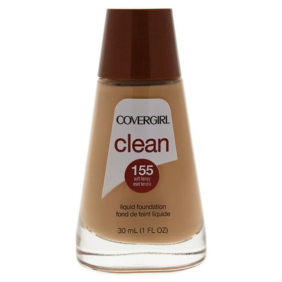 CoverGirl Clean Liquid Foundation - # 155 Soft Honey , 1 oz Foundation
