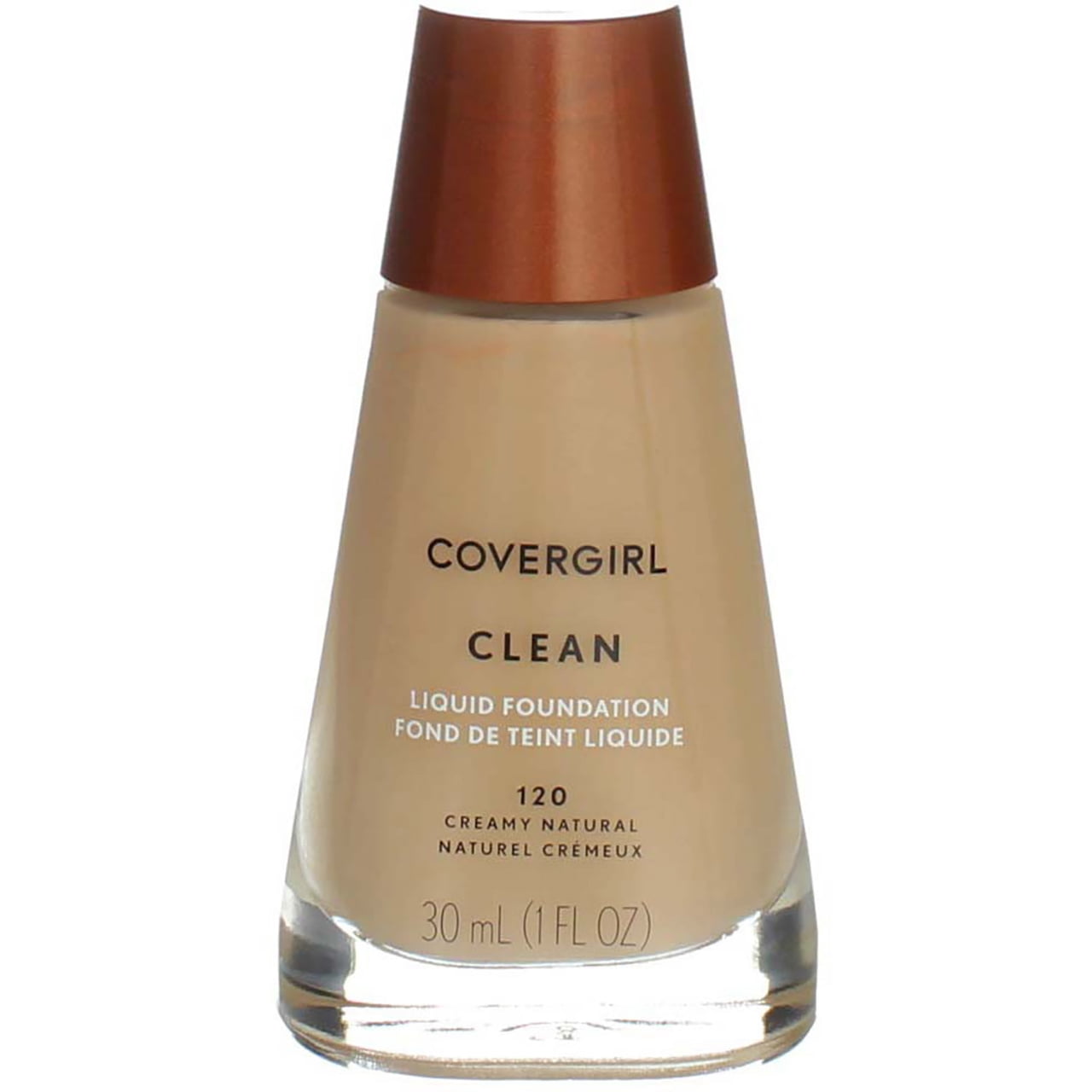 CoverGirl Clean Liquid Makeup Foundation, Smooth Cremoso Natural [120