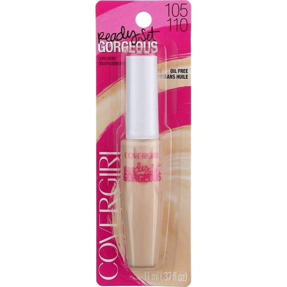 CoverGirl Clean Matte Concealer, [105-110], Fair 0.37 oz (Packaging May Vary) (Pack of 4)